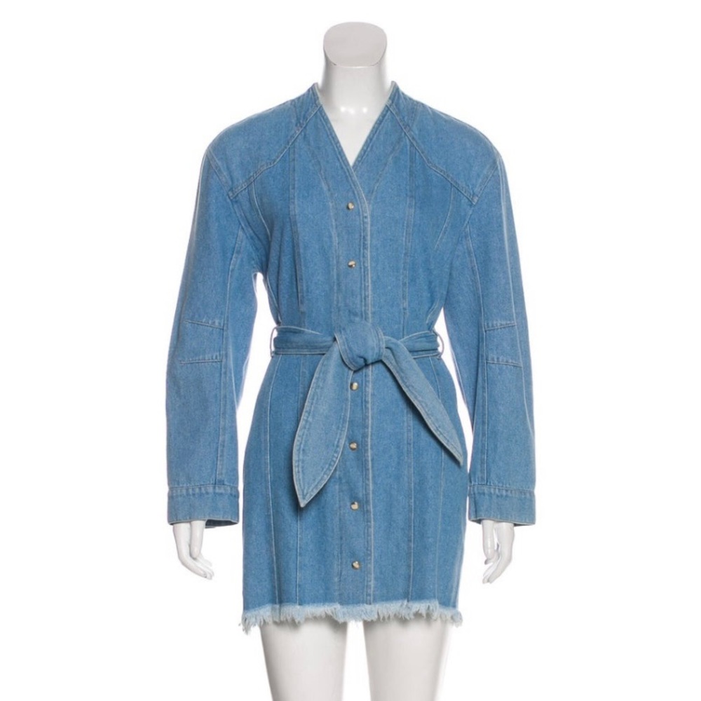 Stunning Nanushka Iris denim dress, size S